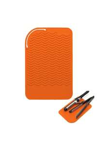 Tappetino in silicone resistente al calore di taglia grande, custodia da viaggio portatile per piastra arricciacapelli, piastra piatta, piastra lisciante e altri strumenti per lo styling dei capelli, essenziali per il ritorno a scuola, viaggi e vacanze, accessori per capelli per donne