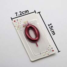 A Large Red 6cm Digital Birthday Candle, Number Birthday Candles,A Souvenir For Holiday Celebrations, Cake Baking Decorations, Coming Of Age Celebrations, Birthday Anniversaries, And Other Festive Events