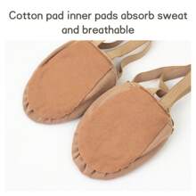 Wuyuan Dance Shoes Canvas Half Sole Ballet DanceHigh Stretch Canvas Fabric Gymnastics Dancing Shoes