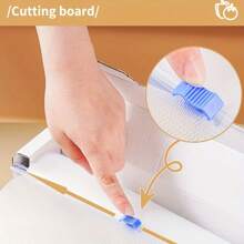 1 Pack Disposable Cutting Board, Portable Cutting Mat, Food Safe With Easy Cut Slider, Clear Roll, Easy Clean-Up For Kitchen, Outdoor Camping, Picnic, Traveling, BBQ, RV