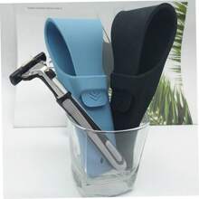 1pc High Quality Silicone Shaver Storage Bag, Universal Fit Razor Holder Cover For Travel, Hygiene And Razor Storage Box, Portable Protective Razor Sleeve, Protects Razor From Damage, Fresh Style For Travel Storage Bag, Makeup Bag, Cosmetic Bag, Vacation Organizer, For Home, Christmas Gift, For Teens, For Men. Bathroom Decor Fall Decor Back To School - Multicolor - View 9