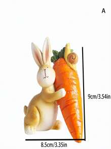 Modular Bunny Sculpture Set, Suitable For Easter, Spring Festival, Home Decor