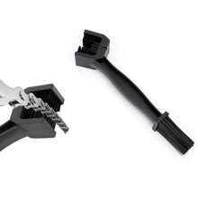 1 pieza Lavadora de cadena de bicicleta o motocicleta, cepillos para limpiar la suciedad de la cadena y los engranajes de la motocicleta, herramienta de cepillo de limpieza de cadena de bicicleta universal para bicicleta de montaña y motocicleta de uso pesado