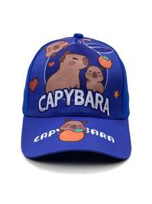 1pc Children Capybara Cartoon Series Print Baseball Cap Sun Hat - Multicolor - View 23