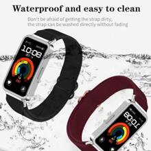 Kompatibel mit Huawei Band 10/9/8 Fitness Armband Elastisches Nylon Armband, gewebtes elastisches Ersatzarmband, Sportarmband