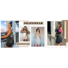 YIANNA Fajas Colombianas Shapewear For Women Tummy Control Shapewear Butt Lifter Bodysuit - 黑色 - 查看 8