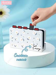 Ayotu Customizable Text & Name Compatible With Nintendo Switch/OLED/Lite Consoles & Accessories Set. Includes Protective Case, Storage Bag, Base Shell, Console Cover, Game Card Case, Controller Cover And More. High Definition Custom Design, Ideal Creative Gift For Birthday, Anniversary, Valentine's Day, Holidays - Multicolor - View 15