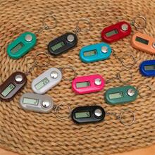 Contador manual electrónico de clics, con display digital, contador de dedos con argolla para colgar, clicker, contador de personas - Multicolor - Ver 1