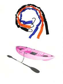 1pc Kayak Paddle Leash Set - Canoe Safety Pole Wrap Lanyard, Kayak Anti-Lost Elastic Cord, Paddle Board Accessories