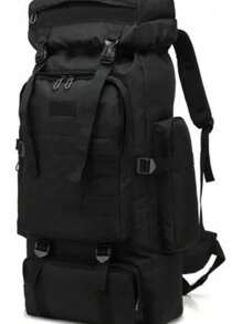 Men's 80L Cargo Backpack Reinforced Backpack Topíssima - 黑色 - 查看 1