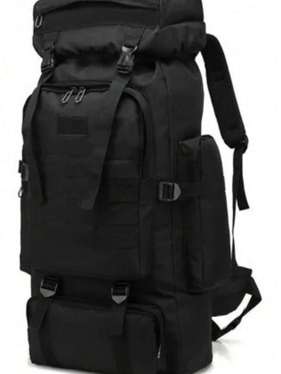 Men's 80L Cargo Backpack Reinforced Backpack Topíssima - 黑色 - 查看 1