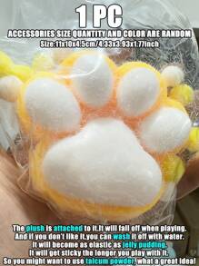 1PC Jumbo Tabas Squishy Cute Stress Relief Cat Paws,Bear Paws: Portable Fidget Squeeze Toys For Your Desk And On The Go, Ideal Holiday Gifts, Small Gift Ornament Cute Fun , Christmas Gift, Party Favors