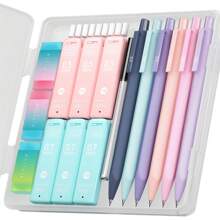 Four Candies Cute Mechanical Pencil Set, 6PCS Pastel Mechanical Pencils 0.5 & 0.7mm With 360PCS HB Leads, 3PCS Erasers And 9PCS Eraser Refills, Aesthetic School Supplies Girls Writing - 0,5mm + 0,7mm - Xem 3