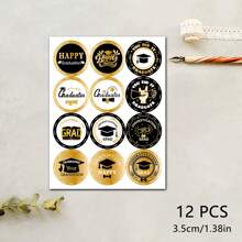 2025 Graduation Stickers, 2025 Graduation Labels, Round Adhesive Stickers, Gift Packaging Bag Labels, Gift Tags, Graduation Congratulations Stickers, Graduation Decorative Stickers, Sealing Stickers, Self-Adhesive, Class Of 2025, Envelopes, Graduation Cards, Graduation Cap Stickers, Graduation Ceremony & Party Decorations, Graduation Gifts, Holiday Decorations, 2.5cm/3.5cm