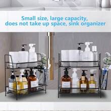 Countertop Organizer For Bathroom Counter, The Organizer For Bedroom, Spice Rack Organizer For Kitchen Counter Shelf With Small Basket
