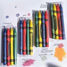 10 paquetes de 4 colores con 40 crayones de tamaño estándar por paquete - Paquete de mini crayones con crayones; Barra de pintura al óleo graffiti, pintura para colorear, material escolar para niños, crayones sueltos, regalos para fiestas, maestros, útiles escolares, crayones de viaje, de vuelta a la escuela, útiles escolares