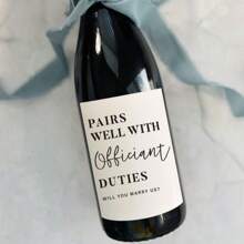 AnySizes Nhãn rượu Whisky tùy chỉnh của người chủ trì phù hợp với nhiệm vụ của người chủ trì Quà tặng cho người chủ trì Lễ cưới Nhãn rượu cho người chủ trì Lễ cưới Nhãn chống thấm nước Quà tặng cho anh ấy/cô ấy Nhãn rượu sâm panh Nhãn cho người chủ trì Lễ cưới Nhãn cá nhân hóa - Nhiều màu - Xem 4