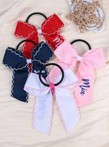 1 قطعة شريط شعر فتاة مزين بفيونكة، هدية مخصصة للفتيات، ربطة شعر ساتان للأطفال، طباعة الاسم، ربطة شعر بسيطة للأطفال، اكسسوارات شعر، متعددة الوظائف، زخرفية، حرف، أنيقة، حديثة، ملونة، جميلة، عادية، مخصصة، شخصية، فريدة، مخصصة، هدايا مثالية للرجال، هدايا مثالية للنساء، للأطفال، ليلة الحفلات، السفر، المدرسة - متعدد الألوان - مشاهدة 5