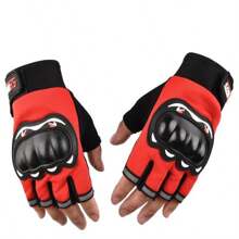 Motorcycle Gloves For Men, Half Finger Tactical Anti-Slip Shock-Absorbing Breathable Touchscreen Riding Gloves - A - View 6