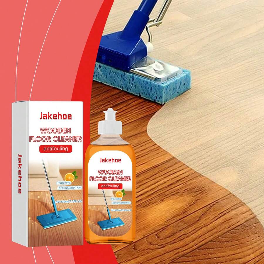Multi-Purpose Floor Cleaner Wood Floor Deep-Cleaning, Stain Removal, Polishing & Brightening Orange-Scented Foaming Formula - 100ml - Xem 1