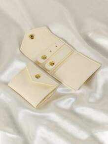 1件装奢华麂皮首饰卷式收纳盒 - 高级耳环、戒指、耳钉、项链收纳盒 - 小巧便携，保护性强，是度假、旅行的理想之选，女士首饰盒，首饰收纳盒