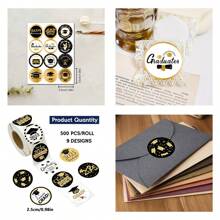 2025 Graduation Stickers, 2025 Graduation Labels, Round Adhesive Stickers, Gift Packaging Bag Labels, Gift Tags, Graduation Congratulations Stickers, Graduation Decorative Stickers, Sealing Stickers, Self-Adhesive, Class Of 2025, Envelopes, Graduation Cards, Graduation Cap Stickers, Graduation Ceremony & Party Decorations, Graduation Gifts, Holiday Decorations, 2.5cm/3.5cm