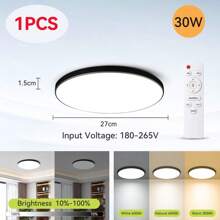 Bluetooth Smart Ceiling Light, RGB Dimming, Alexa Voice Control, Decorative Ceiling Panel Light, Large Size Panel, 220V Remote Control LED Ceiling Light, 1pc/2pcs Set, 3-Color Adjustable/RGB Adjustable, Suitable For Bedroom/Kitchen/Living Room/Kids Room/Entrance/Closet/Garage/Corridor/Entertainment Room/Computer Room/Hallway/Dressing Room/Rental House/Small Room/Streaming Room, Select Appropriate Size Based On Usage Needs - Ceiling Light Remote Control - View 14