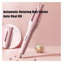 Lyvona Hair Curler, Seemee Hair Curler, See Mee Curling Iron, Seemee Curling Wand, Automatic Rotating Hair Curler, Auto Shut Off, Seemee Hair Curler With A Curling Diameter Of 32mm Purple - 彩色 - 查看 6