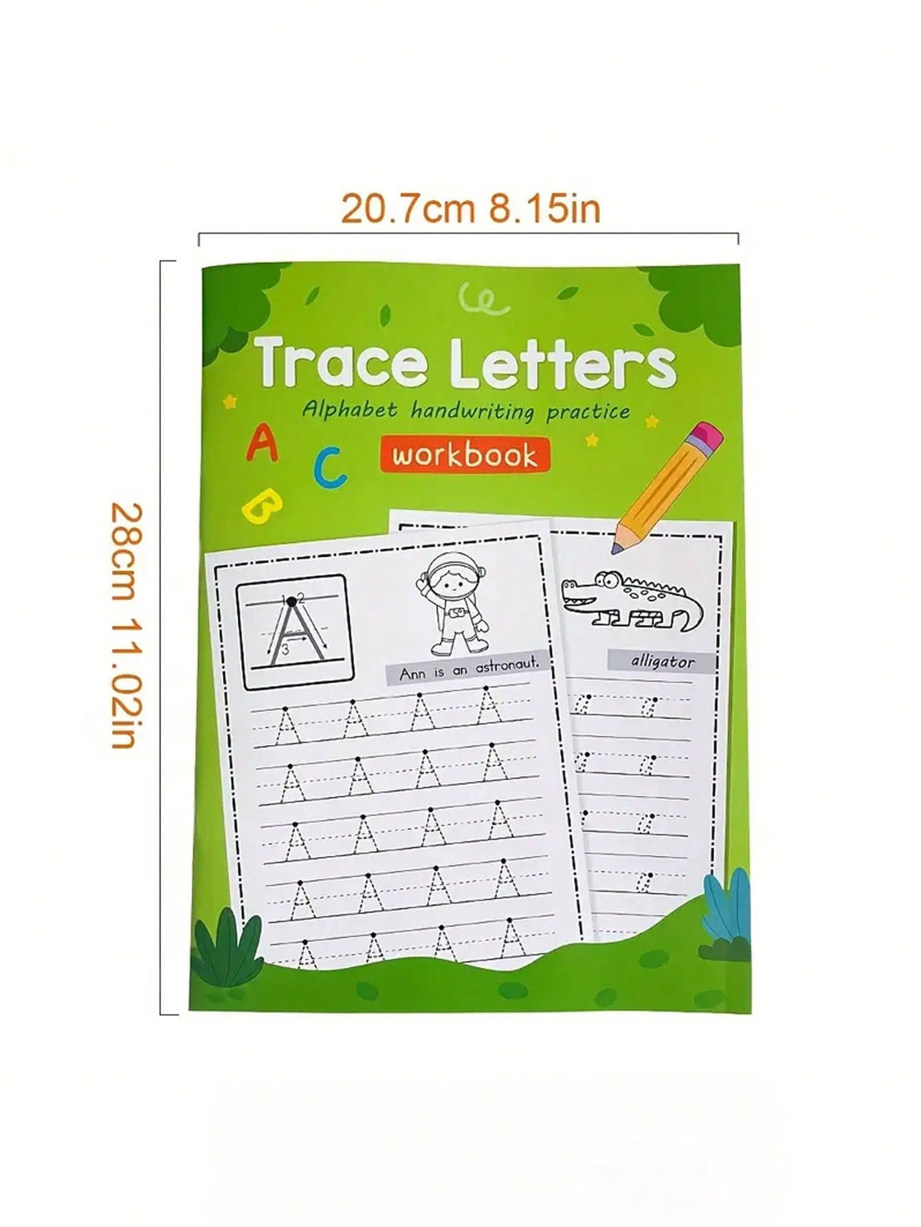 1 Workbook For Kindergarteners, Containing 52 Pages Of AZ Letter