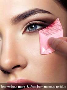 100pcs/50pcs Eye Makeup Stickers, Eye Shadow Stickers, Eyeliner Stickers, Eye Shadow Shields, Eyelash Extension Assistants, Eyeshadow Net Boards, Eye Shadow Pads, Lint-Free Eyeliner And Eyeshadow Lip Protectors, Lint-Free Patches, Eyeliner Stickers, Eyelash Extension Rods, Beauty Tools, Suitable For Party, Birthday, Bar, Women's Gifts, Best Friends, Teachers, New Year, Christmas, Halloween Gifts,Makeup,Cheap,Room Decor,Vanity,Travel,Bedroom,Makeup Accessories,Cheap,Stocking Stuffers,Makeup,Makeup Tools,Cheap Stuff,Gifts,Gifts For Women,Christmas Gifts,Giveaways,Travel,Cheap Stuff,Travel Essential - Baby Pink - View 2