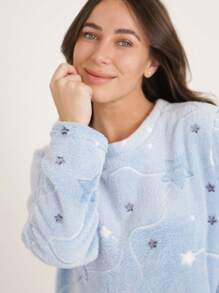 Women's Fleece Pajamas Winter Furry Smara Modas New Collection