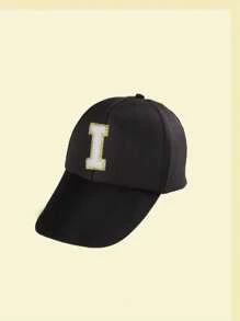 1pc A-Z Letter Kids Baseball Cap, Casual Solid Color Snapback Hip Hop Hat, Unisex Sun Protection - Multicolor - View 108