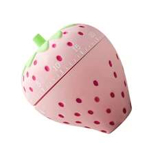 Mechanical Kitchen Timer Cute Strawberry Countdown Timer 60 Minute Cooking Timer Reminder For Home - Pink - View 5