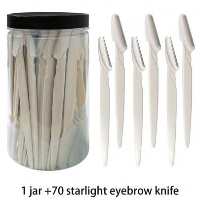 70/24/12/6件套多色修容剃刀套装，女士眉形修饰工具，适合日常使用或旅行，赠品，旅行必备，平价好物
