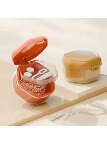Invisible Braces Cleaning Box, Orthodontic Retainer Storage Box, Denture Storage Cleaning Box, Portable Accessories Storage