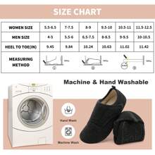 成人舒适防滑家居拖鞋 - 超柔软毛绒、橡胶鞋底、宽版、轻便、保暖、室内/户外鞋，适合大脚成人女士