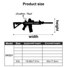 1 件定制双酷突击步枪墙饰、冲锋枪标志、复古风格金属机枪装饰、枪械爱好者铁板 - 个性化名称、文字内容 - Gunlover 定制装饰、第二修正案礼品枪军事艺术礼物生日毕业、多功能、耐用、装饰性、可重复使用、精致、时尚、高品质、色彩鲜艳、现代、定制、个性化、独特、适合他的理想礼物、适合她的理想礼物、男朋友、爸爸、女朋友、妈妈、家人、朋友、茶室、家庭、花园、办公室、家居装饰
