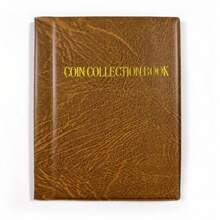 1 英镑小硬币硬币相册，硬币收藏书夹，大容量皮革封面，带金箔压花，适合收藏家，美国硬币，一分钱，一分硬币，一角硬币，五分钱硬币，四分之一美元硬币，小徽章，纪念币收纳盒 30 毫米，返校，秋季装饰，秋季装饰，圣诞节礼物，万圣节礼物 - 彩色 - 查看 9