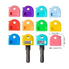 20pcs Retractable Key Fob Set With Tags, 2.8cm/1.1in Key Chain Identifier Suitable For Most Keys, Soft Touch Key Covers With ID Tags, Easy To Identify Home/Office Key Organizers, Fashion Accessories
