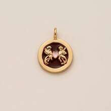 1Pc 18K Gold Plated Boho & Mystic Charms, Palm Tree, Evil Eye, Shell, Cross, Vintage Pendant For DIY Necklace & Bracelet Jewelry