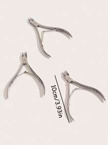 3pcs/Set Premium Stainless Steel Nail Clipper Set, Precise Trimming For Fingernails And Toenails, Curved Blades, Cuticle Nipper, Callus Remover, Nail Care Tools (Silver),For Both Men And Women - Multicolor - View 8