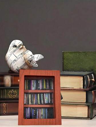 1 Piece Anxiety Bookshelf (Contains 60 Books) Get Rid Of Your Anxiety, Mini Book Matchbox Dollhouse.Ornaments, Decorate Your Room And Fill It With A Scholarly Atmosphere. Even When You Are Alone, You Have Its Company, Reducing Your Anxiety.Mini Decorations, Party Gifts Suitable For Friends And Relatives, Lovers When Small Gifts, Can Be Placed In The Room, Office, Private Places When Decoration