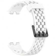 Pulseira de Silicone Compatível com Huawei Band 10/9/8 Novo Relógio Inteligente, Acessórios de Pulseira de Substituição com Fivela, Estilo Caverna Respirável