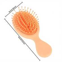1PC Personalized Customized Cute Mini Exfoliating Brush, Nylon Mane, ABS Plastic Handle, Resin Grip, Anti-Static Massage Comb For Textured Hair, With Air Cushion, Suitable For Girl And Girls, Portable Comb For Daily Use Back To School