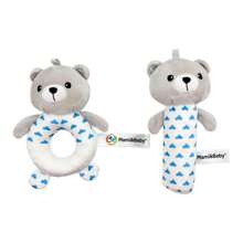 Baby Toys Crinkle Paper BB Stick Round Rattle Baby Soother Round Rattle Cartoon Animal Grab Stick, Suitable For 0-3 Years Old Babies