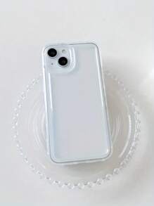 1 pieza Funda protectora de teléfono suave de silicona TPU transparente anti-caída compatible con iPhone 7P/8Plus/16/16PLUS/16PRO/16PROMAX/XR/XSMAX/11/11Pro/11ProMax/12/12Pro/12ProMax/13/13Pro/13ProMax/14/14Pro/14Plus/14ProMax/15/15Pro/15Plus/15ProMax, de moda/de alta gama/linda/