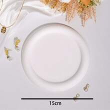 白色石膏珠宝展示托盘，客厅、卧室、婚礼、派对、圣诞节、万圣节、复活节、感恩节、斋月、完美生日、乔迁礼物的装饰道具 - 优雅的设计