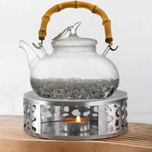 1 件不锈钢茶壶保温器,银色桌面加热板,户外茶壶,适用于煮茶,保温茶,加热咖啡 - 銀色 - 查看 5