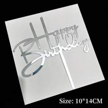 10 Pieces Happy Birthday Cake Toppers, Acrylic Cake Topper Happy Birthday Topper Cake Decoration For Birthday Theme Party Back To School - Multicolor - View 14