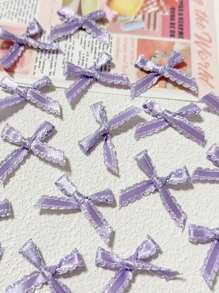 The New Lace Silk Bowknot Is Hand Tied, DIY Card Issuing, Handmade Clothing Design, Mobile Phone Case, Guka Decorative Material, Handmade DIY Knot Accessories, Mini Version Widely Used In Underwear, Home Textiles, Hats, Accessories, Hair Accessories, Etc. - Multicolor - View 1